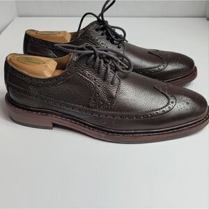 Cole Haan Brown Pebble Leather Wingtip Men's Oxfords Size 8